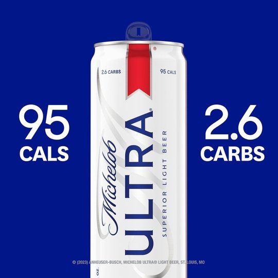 Michelob ULTRA Light Beer, 25 fl oz 1 Can, 4.2 % ABV, Domestic, 3.2% ABV