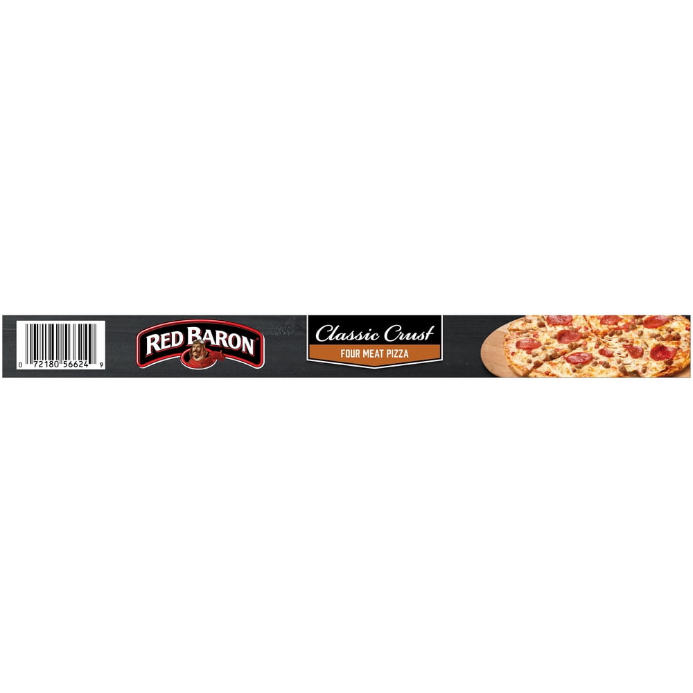 Red Baron, Pizza, Classic Crust Four Meat, 21.95 oz (Frozen)