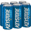 Keystone Light Lager Beer, 6 Pack, 16 fl oz Cans, 4.1% ABV