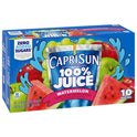 Capri Sun 100% Juice Watermelon Juice Box Pouches, 10 ct Box, 6 fl oz Pouches