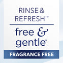 Downy Rinse & Refresh Free & Gentle Laundry Odor Remover and Fabric Softener, Fragrance Free, 25.5 fl oz