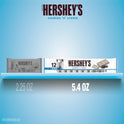 Hershey's Cookies 'n' Creme Snack Size Candy, Bars 0.45 oz, 12 Count