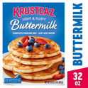 Krusteaz Complete Buttermilk Pancake and Waffle Mix, Light & Fluffy, 32 oz Box