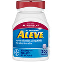 Aleve Tablets Easy Open Arthritis Cap Naproxen Sodium Pain Reliever, 200 Count