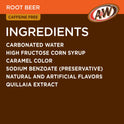 A&W Root Beer Soda, 7.5 fl oz cans, 6 pack