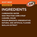 A&W Caffeine-Free, Low Sodium Root Beer Soda Pop, 12 Fl Oz, 8 Pack Bottles