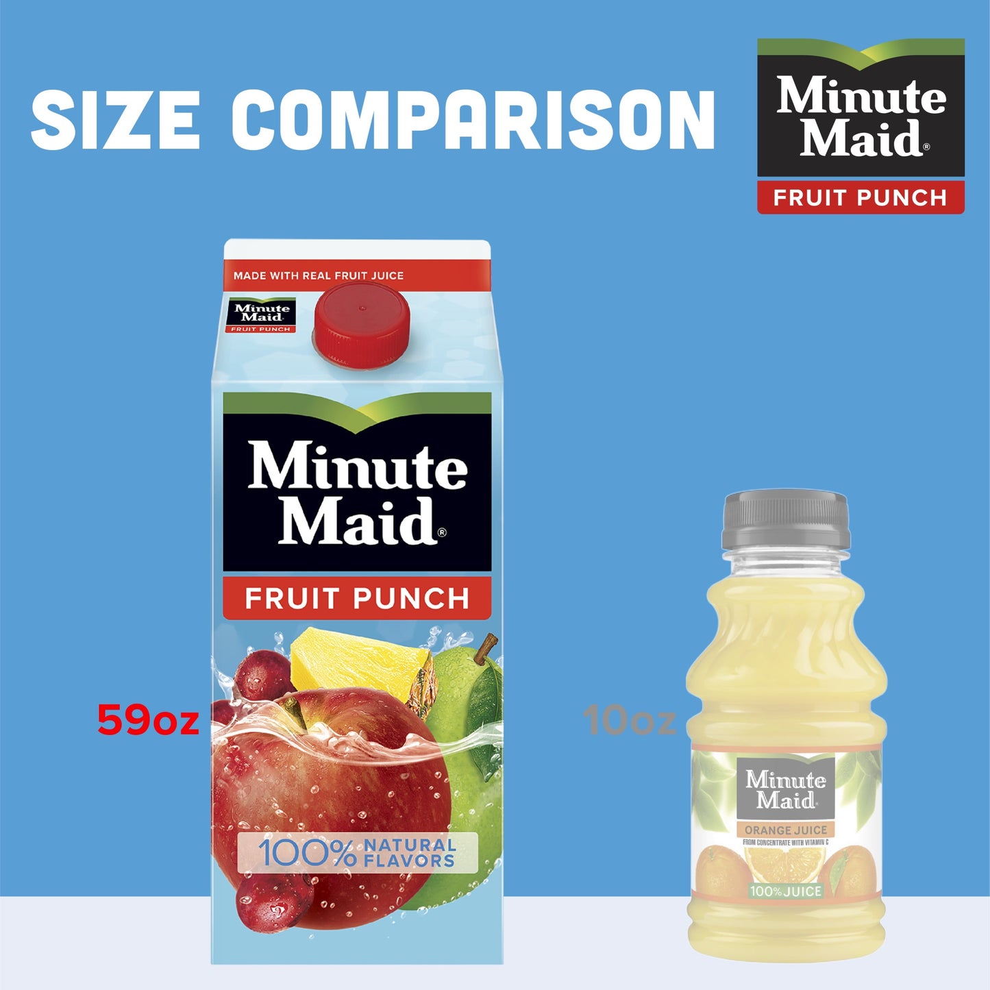 Minute Maid Fruit Punch Real Fruit Juice Drink, 59 fl oz Carton