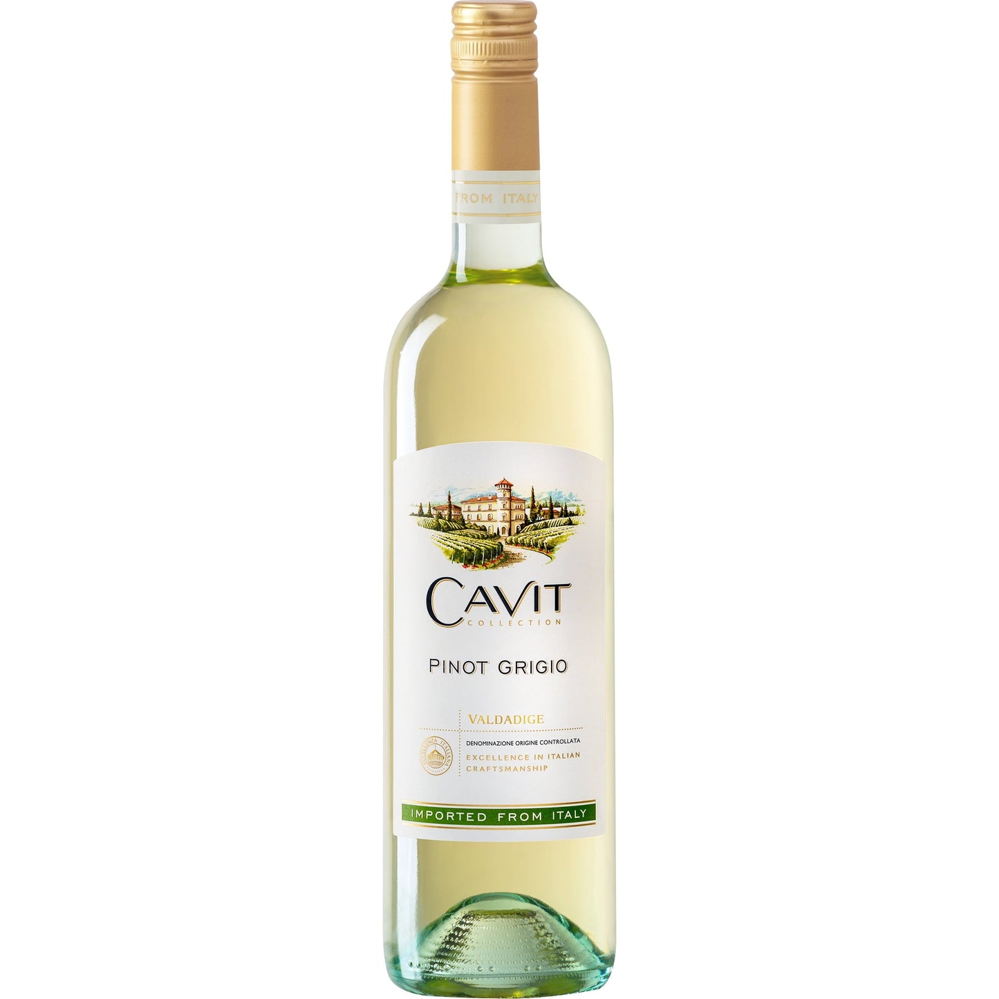 Cavit Collection Cavit Pinot Grigio Valdadige White Wine Glass Bottle 750ml