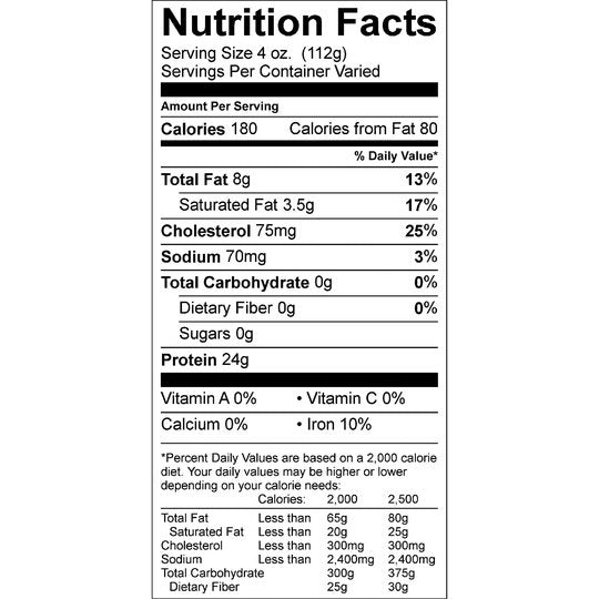 Beef Eye Round Steak Thin, 0.71 - 2.0 lb Tray