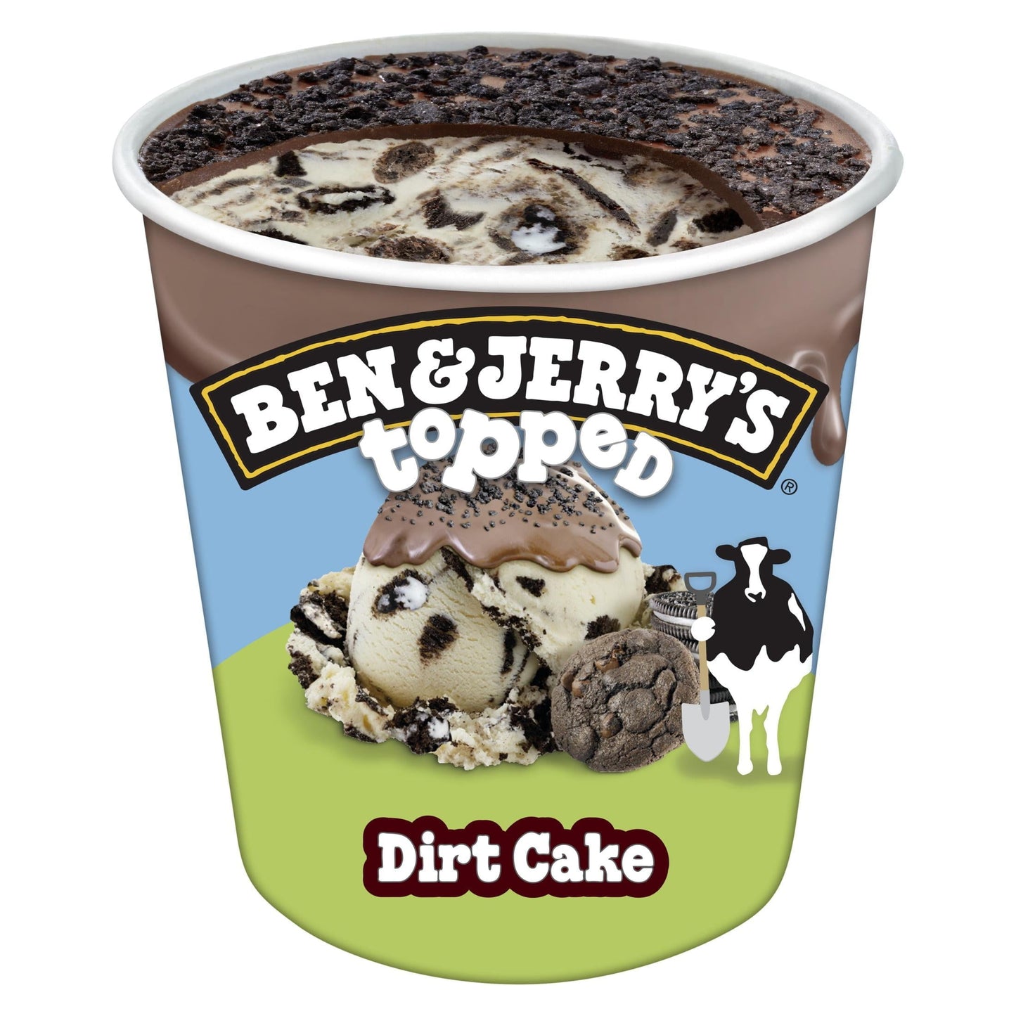 Ben & Jerry's top Dirt Cake Ice Cream, 15.2 oz