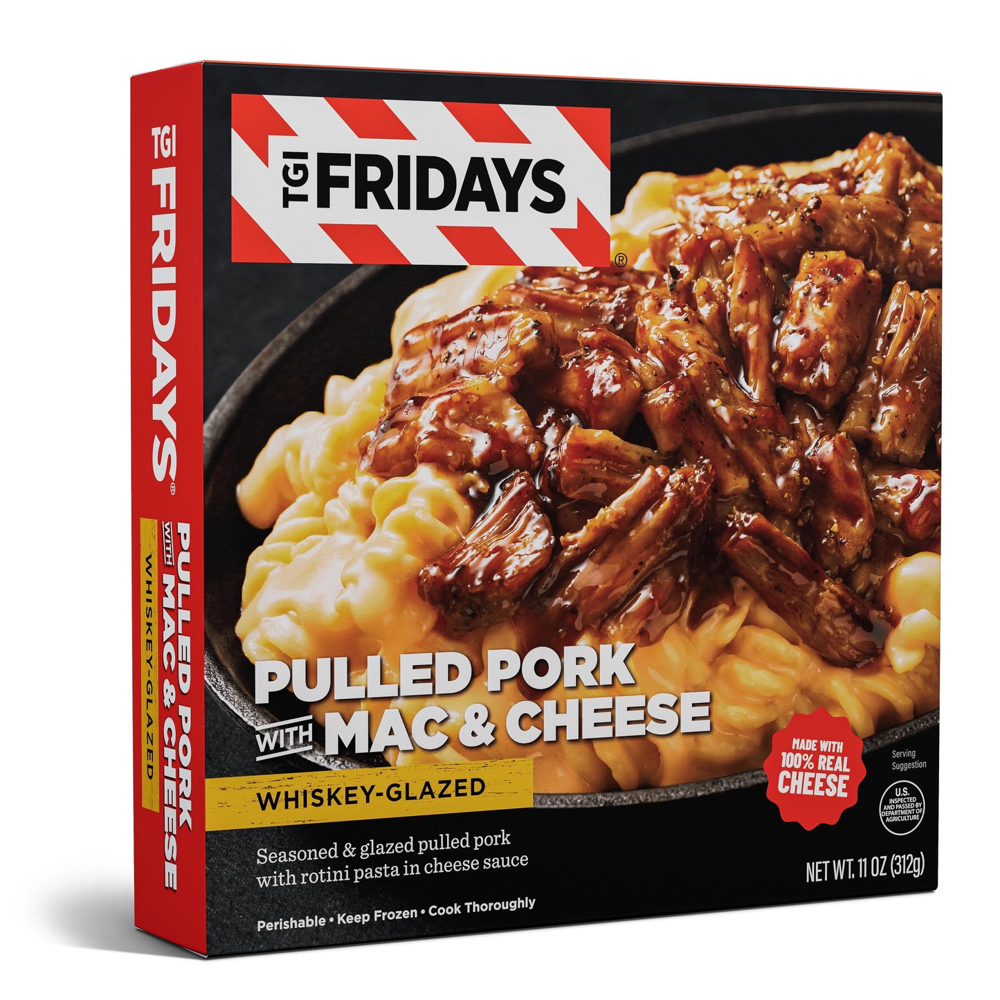 TGI Friday's Whiskey Glazed Pulled Pork with Mac and Cheese, 11oz