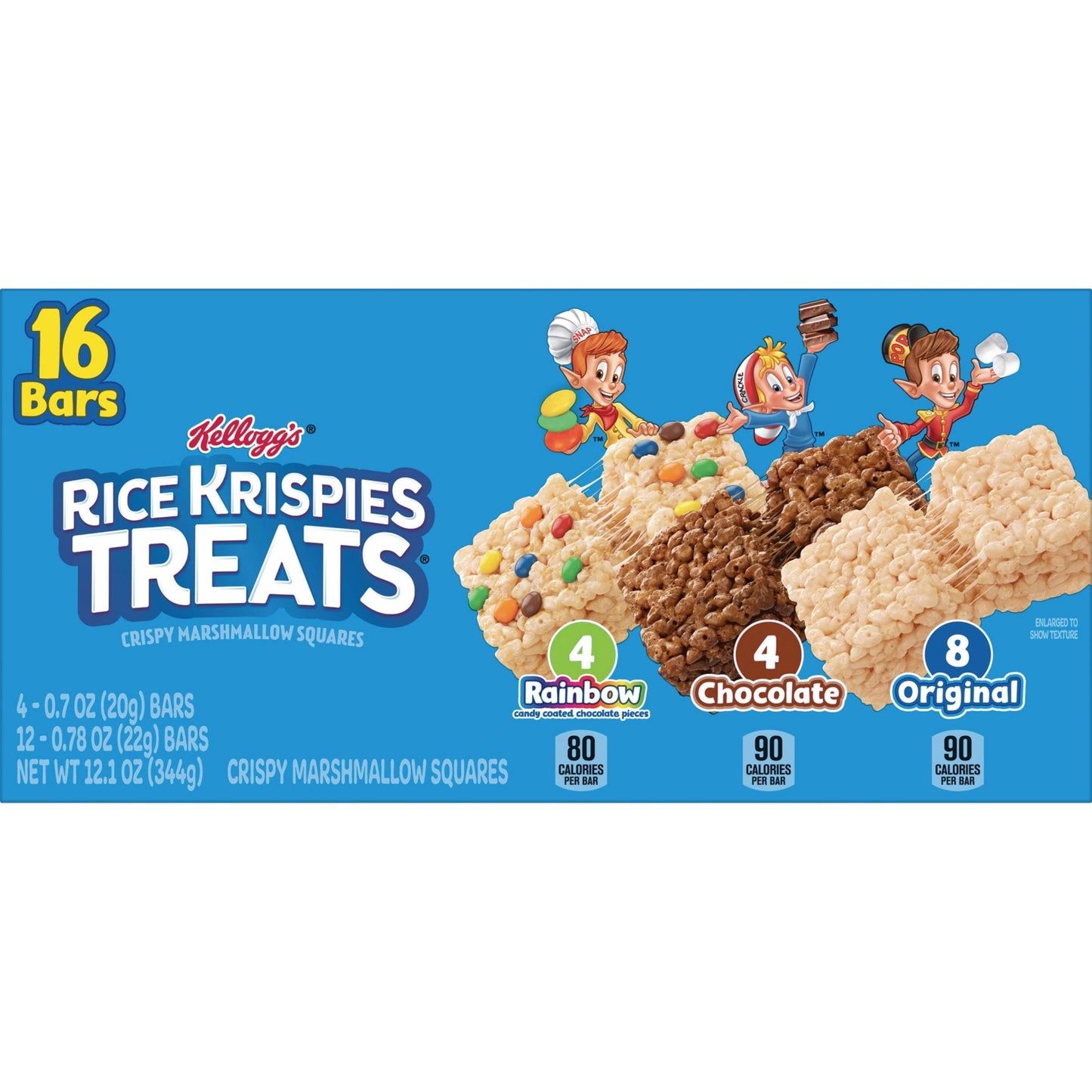 Rice Krispies Treats Variety Pack Chewy Crispy Marshmallow Squares, Ready-to-Eat, 12.1 oz, 16 Count