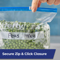 Hefty Slider Freezer Storage Bags, Quart Size, 50 Count