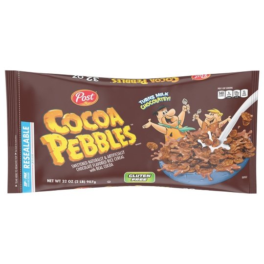 Post Cocoa PEBBLES Cereal, 32 OZ Bag