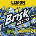 Brisk Lemon Iced Tea, bold lemon flavor, 12 fl oz, 24 Pack Cans