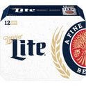 Miller Lite Lager Beer, 12 Pack, 12 fl oz Cans, 4.2% ABV