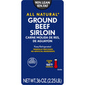 All Natural* 90% Lean/10% Fat Ground Beef Sirloin, 2.25 lb Tray