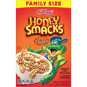 Kellogg's Honey Smacks Original Cold Breakfast Cereal, Family Size, 21.2 oz Box