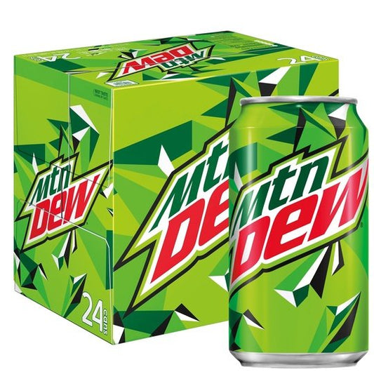 Mountain Dew Citrus Soda Pop, 12 oz Cans, 24 Pack