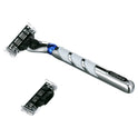 Gillette Mach3 3D Men's Razor Handle and 2 Blade Refills, Silver