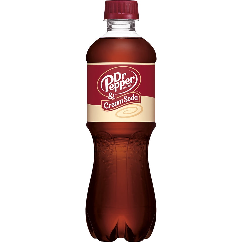 Dr Pepper & Cream Soda, .5 L bottles, 6 pack