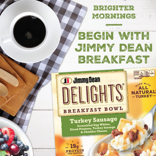 Jimmy Dean Delights Turkey Sausage Breakfast Bowl, 7 oz (Frozen)