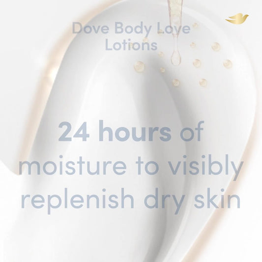 Dove Body Love Pampering Care Non Greasy Body Lotion Cream Oil for Dry Skin, 13.5 fl oz