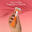 Venus Miami Sunset Smooth Sensitive, Disposable Women's Razors, 3 Ct