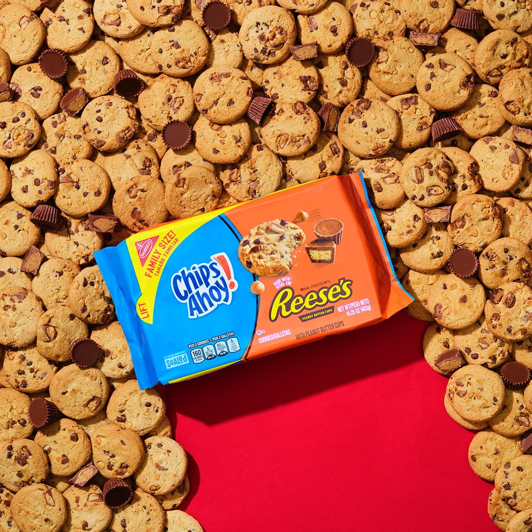 CHIPS AHOY! Cookies with Reese’s Peanut Butter Cups, Family Size, 14.25 oz