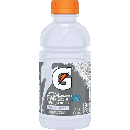 Gatorade Frost Glacier Cherry Thirst Quencher Sports Drink, 12 oz, 12 Pack Bottles