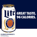 Miller Lite Lager Beer, 12 Pack, 16 fl oz Cans, 4.2% ABV