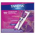 Tampax Radiant Tampons Duo Pack with Leak Guard Braid, Light/Regular Absorbency, 26 Ct