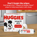 Huggies Snug & Dry Baby Diapers, Size 5, 156 Ct