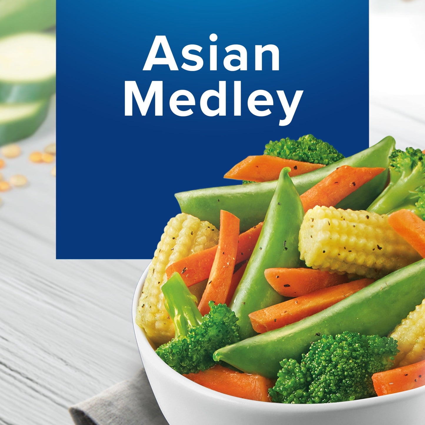 Birds Eye Steamfresh Asian Vegetable Medley, Frozen Vegetables, 10.8 oz Bag (Frozen)