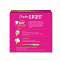 Playtex Sport Regular Plastic Applicator Unscented Tampons, 36 Ct, 360 Degree Sport Level Period Protection, Traps Leaks, No-Slip Grip Applicator, Moves With You