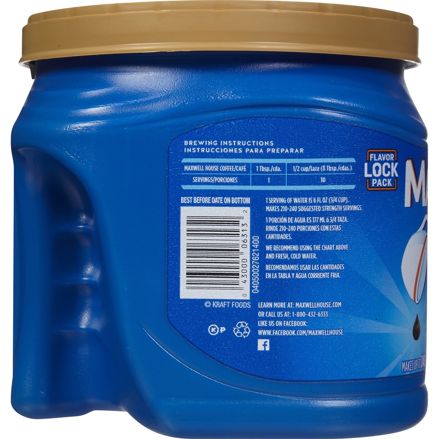 Maxwell House Smooth Bold Ground Coffee 30.6 oz Jug