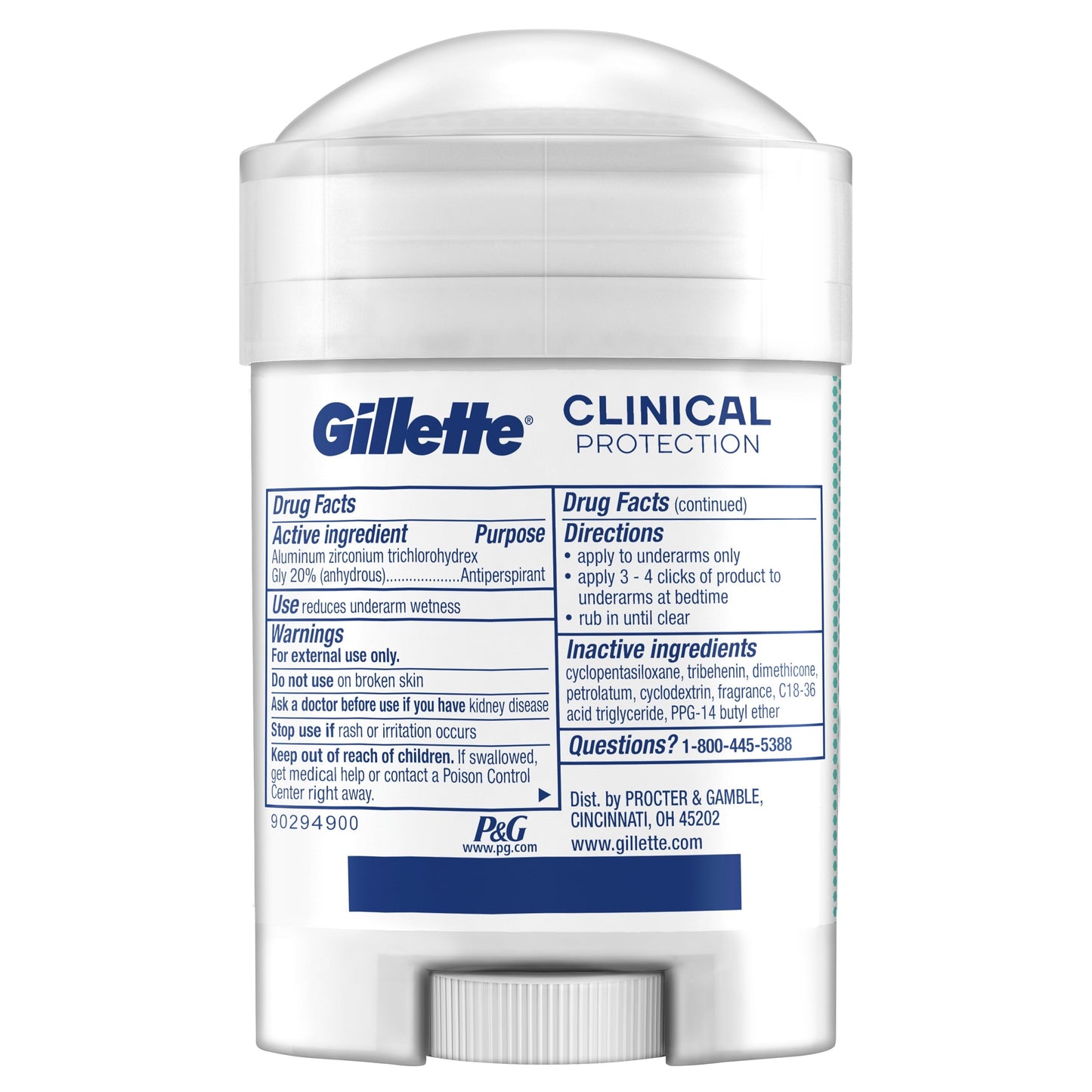 Gillette Antiperspirant Deodorant for Men, Clinical Soft Solid, Ultimate Fresh, 72 Hr. Sweat Protection, 1.7 oz