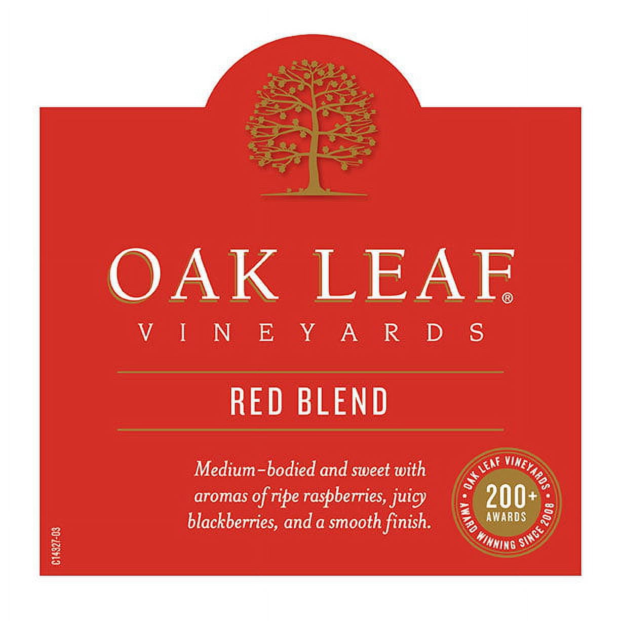 Oak Leaf Vineyards Red Blend Wine, 1.5 L Glass, ABV 9.00%