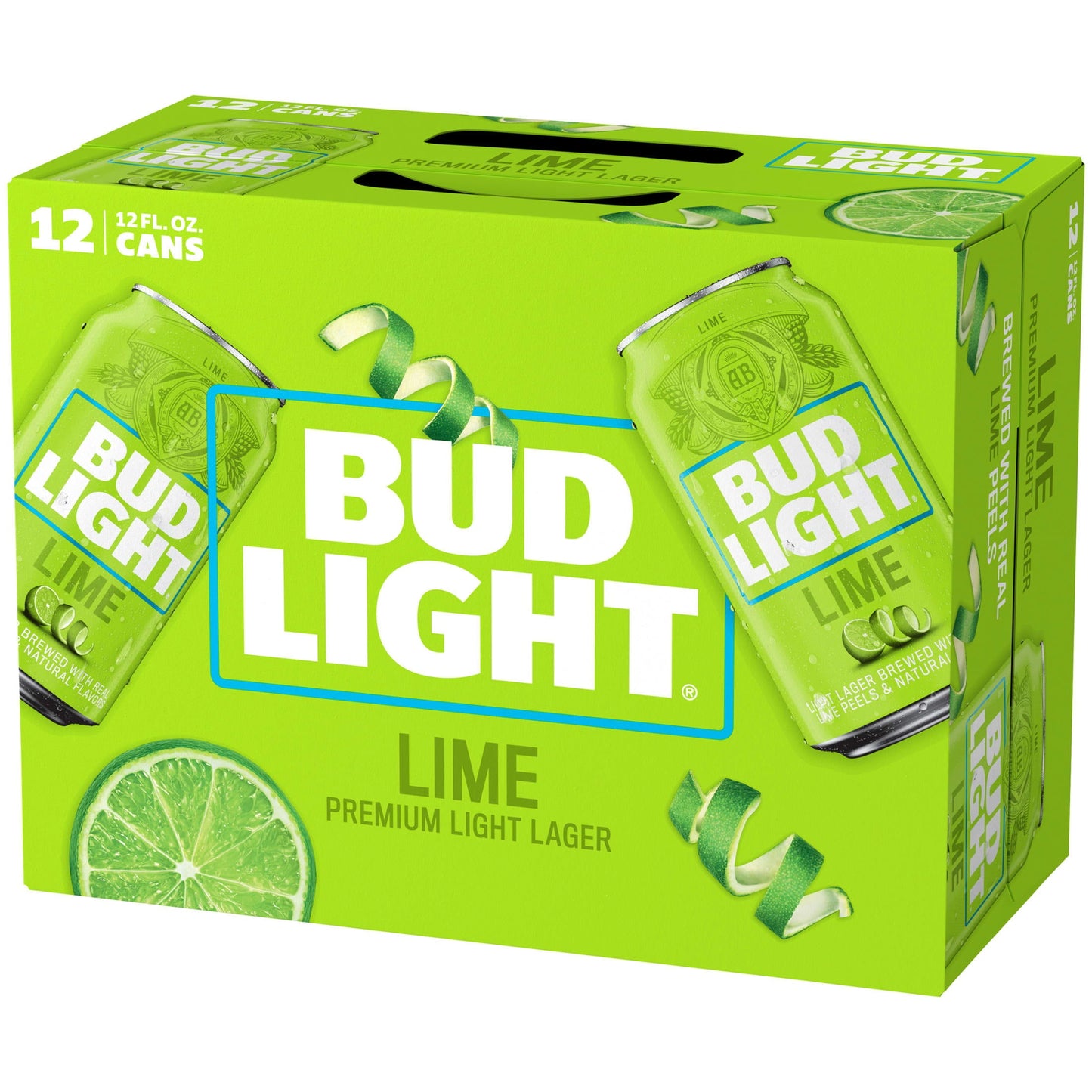 Bud Light Lime Beer, 12 Pack 12 fl. oz. Cans, 4.2% ABV, Domestic