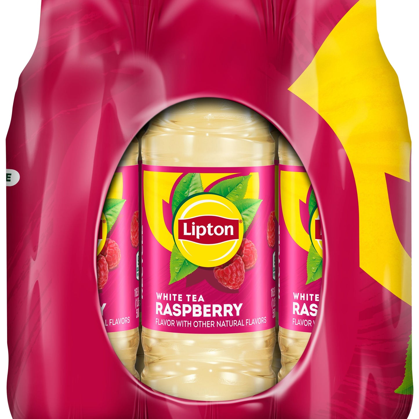 Lipton Iced Tea, Raspberry White Tea, 16.9 fl oz, 12 Bottles