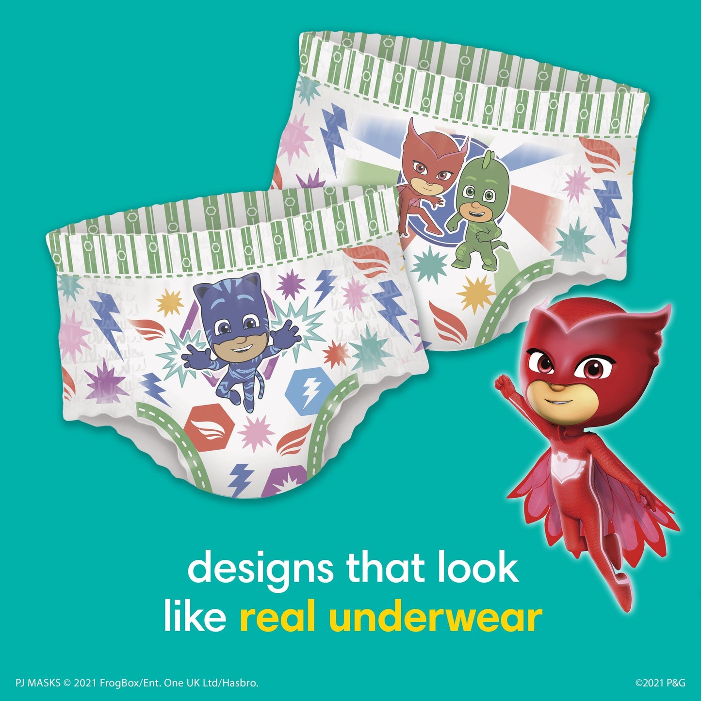 Pampers Easy Ups PJ Mask Training Pants Toddler Boys Size 2T/3T 120 Count