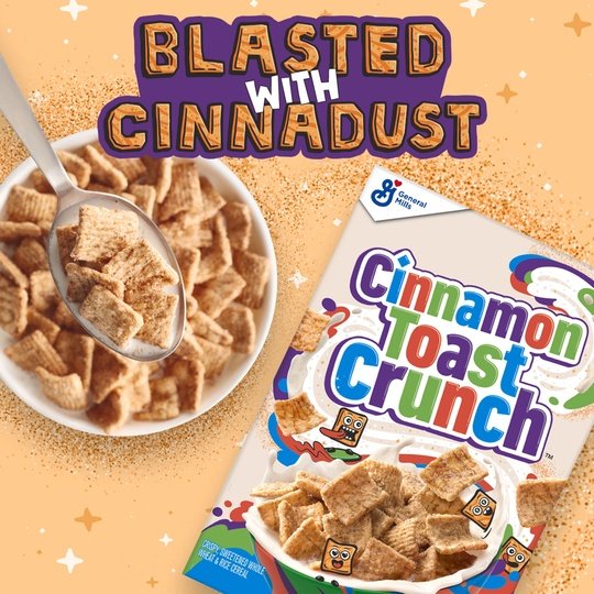 Cinnamon Toast Crunch Breakfast Cereal, Crispy Cinnamon Cereal, Value Bag, 32 oz