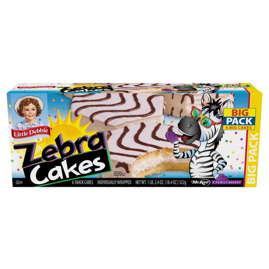 Little Debbie Big Pack Zebra Cakes, 6Ct