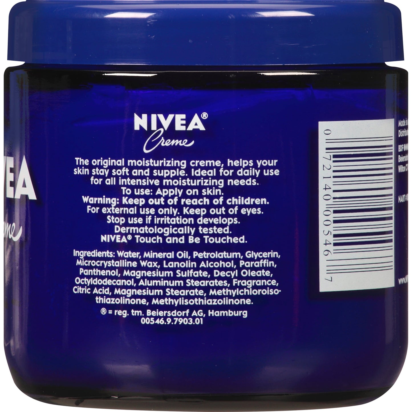 NIVEA Creme Body, Face and Hand Moisturizing Cream, 13.5 Oz Jar