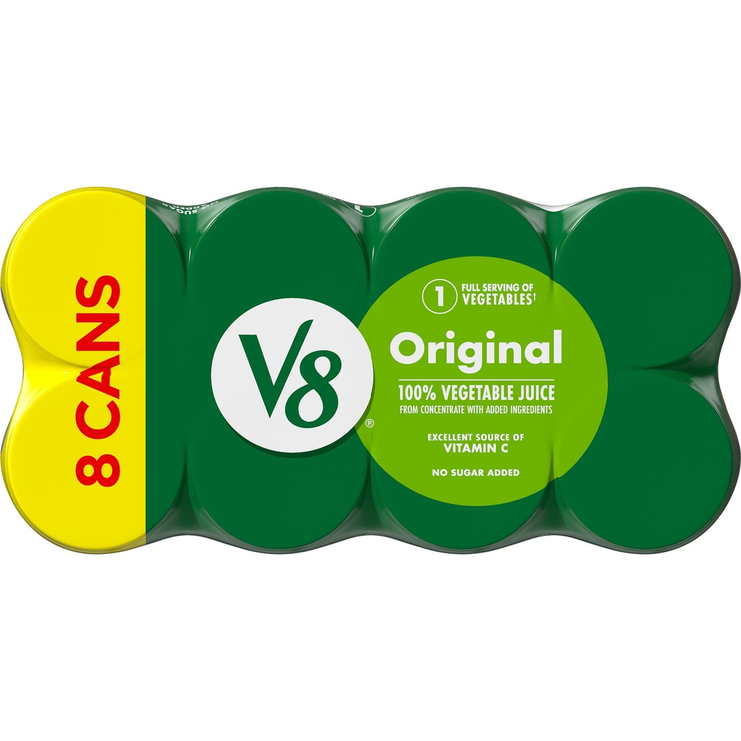 V8 Original 100% Vegetable Juice, 5.5 fl oz Can (Pack of 8)