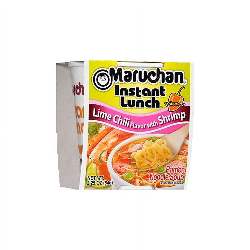 Maruchan Instant Lunch Lime Chili Flavor with Shrimp, 2.25 oz Shelf Stable Cup