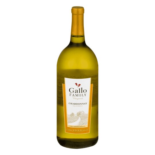 Gallo Family Vineyards Chardonnay White Wine 1.5 Liter Glass Bottle