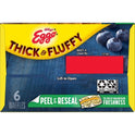 Eggo Thick and Fluffy Blueberry Waffles, 11.6 oz, 6 Count (Frozen)