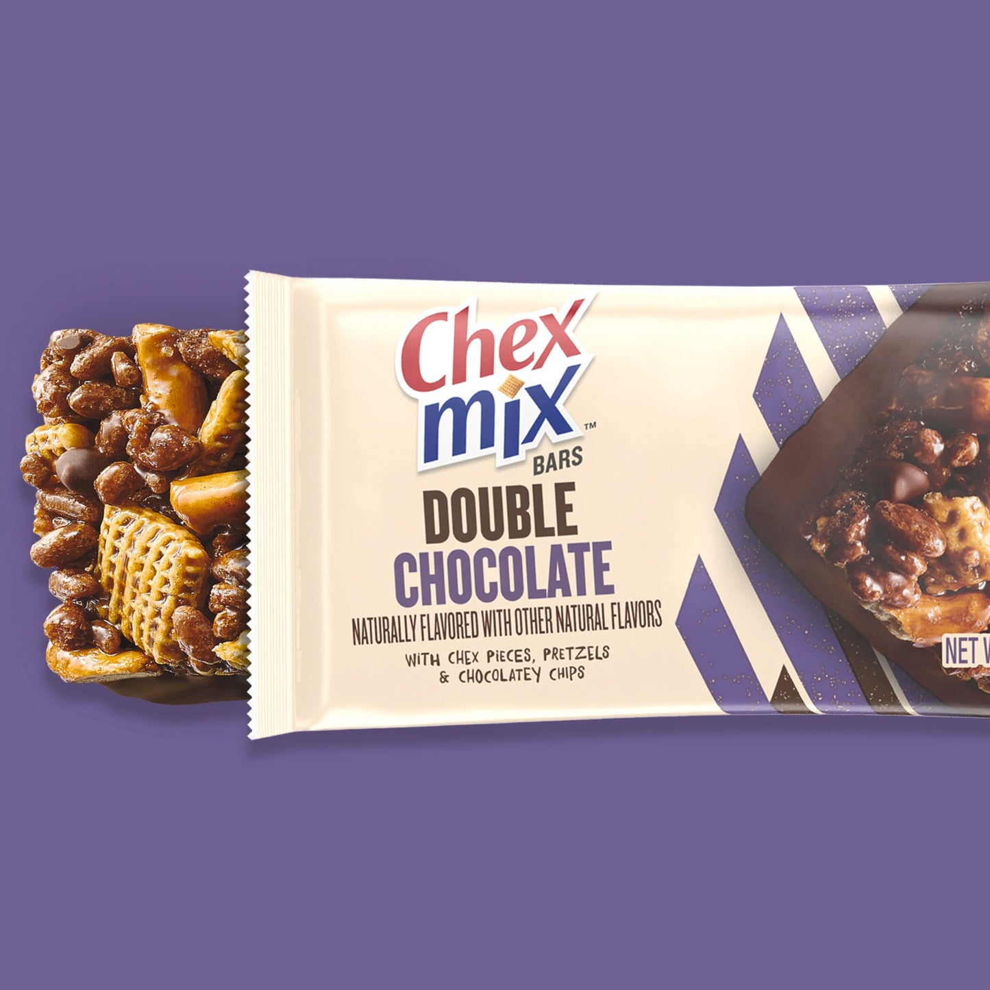 Chex Mix Treat Bars, Double Chocolate, Snack Bars, 12 ct