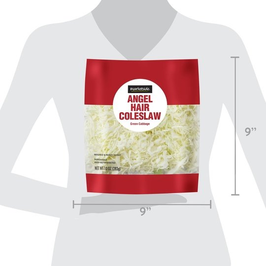 Marketside Angel Hair Cole Slaw, 10 oz Bag, Fresh